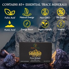 The Wellness Store Black Gold Pure Shilajit Resin 10 G. 94.5% Fulvic Acid – 500MG, 20 Servings