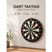 Midas Toptan Home Evde, Ofiste ve Oyun Alanlarında Kullanıma Uygun Sağlam Ahşap Gövdeli Dart Tahtası