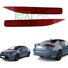Expar Oto Toyota Corolla Arka Tampon Reflektör Takımı Sağ + Sol 2019 - 2024 Model Corolla Arka Kedi Gözü