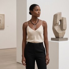 Dilhan Atlay Geometrik Choker  Kolye