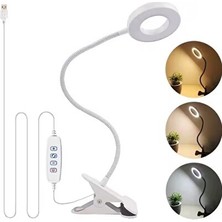 Novélune Masa ve Gece Lambası: 9 Modlu Çok Fonksiyonlu Beyaz Masa Lambası Şiddet Ayarlı ve USB Bağlantılı