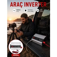 Midas Toptan Home Araç Aküsünden Güvenli Elektrik Sağlayan 1000 Watt Inverter