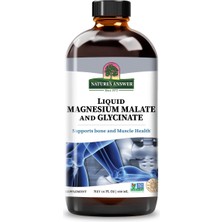 Nature's Answer Liquid Magnesium Malate & Glycinate Supports Bone And Muscle Health 480 Ml.