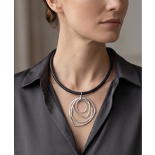Dilhan Atlay Halka Uçlu Choker  Kolye