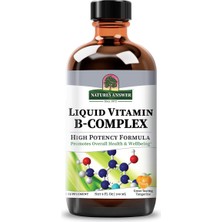 Nature's Answer Liquid Vitamin B-Complex Promotes Overall Health & Wellbeing 240 Ml. Mandalina Aromalı