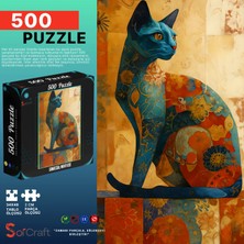 Soi Craft 500 Parça Puzzle Desenler ve Kedi #281