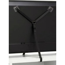 Frefly Store Vidasız Montajsız Kendinden Yapışkanlı LCD Tv Kemeri Çoçuk Y Tipi Deprem Koruma Güvenlik Askısı