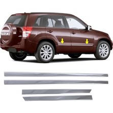 Frefly Store Melexı Suzukı Grand Vıtara 2005-2015 Arası Için Krom Yan Kapı Koruma Çıtası 4 Kapı