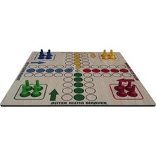 Frefly Store Ludo Ahşap Kızma Birader 2-4 Kişi 3+ Yaş ve Üzeri Strateji Oyunu