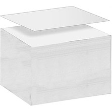 Frefly Store Küp Notluk Yedeği 500 Lü 1 Paket Masaüstü Beyaz Küp Blok Not Kağıdı Yedek 9.5x9.5cm Küp Not Boş Kağıt Büro Ofis