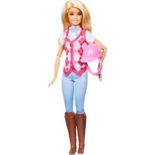 Frefly Store Barbie Gizemleri, Büyük At Kovalamacası Dizisinden Barbie 'malibu' Bebek ve Aksesuarlar, Çıkarılabilir Binici Kıyafeti ve Kaskıyla Bebek, HXJ38