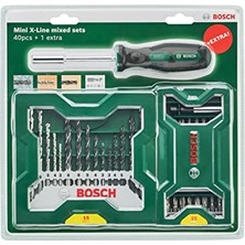 Frefly Store Bosch - X-Line 15 Parça Delme & 25 Parça Vidalama Ucu Seti + Tornavida