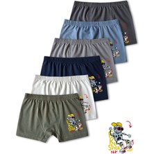 Panfilia  %95 Pamuklu Erkek Çocuk Boxer 6'lı Set / Külot / Iç Çamaşır