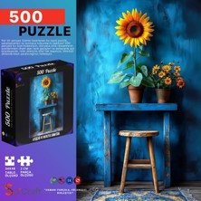Soi Craft 500 Parça Puzzle Ayçiçeği ve Papatya Sanatsal #283