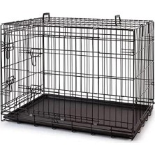 Frefly Store Metal Kedi Köpek Kafesi Siyah 77X47X55CM
