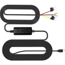 Frefly Store 3 Metre Type-C Araba Hardwire Güç Kablosu 12/24V-5V Dönüştürücü – Otomobil Uyumlu Sürekli Güç Kaynağı, Park Modu Destekli Düşük Voltaj Korumalı Gizli Montaj Step-Down Kablo