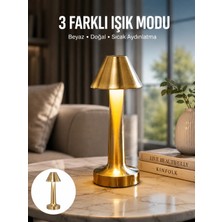 Epilons Kablosuz LED Masa Lambası 1800MAH 3 Renk Aydınlatma Dokunmatik Yeni Nesil