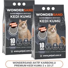 Frefly Store Aktif Karbon Süper Premium Kedi Kumu 10 Lt x 2 Adet          [enerji Sınıfı A+++]