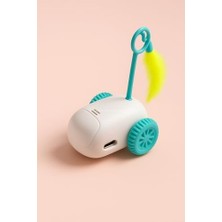 Frefly Store Busstier Şarjlı Fırfırlı Araba Modelli Hareketli Evcil Hayvan Oyuncağı, USB Şarjlı, Otomatik Dönüşlü, Kediler ve Küçük Köpekler Için Interaktif Oyuncak, Dayanıklı Eğlence Oyuncağı