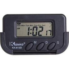 Frefly Store Kenko KK-613D Dijital Küçük Masa-Araba Saati-Alarm-Kronometre