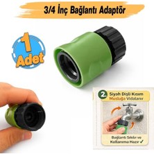 Frefly Store (19 Mm) 3/4 Dişi Çeşme Musluk Bağlantı Adaptörü 1 Adet Sök Tak Sistem Hortum Adaptörü