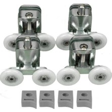 Frefly Store Venita Metal Gövdeli Duşakabin Tekerlek Takımı 2 Alt 2 Üst Teker Rulmanı 24 mm