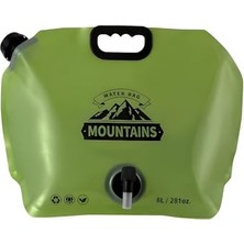 Frefly Store 8l Katlanabilir Su Kabı Musluklu Taşınabilir Kamp Su Bidonu Piknik Outdoor Su Tankı MKMP-0046