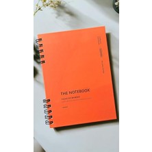 Frefly Store Fark Tanıtım Spiralli 80 Yaprak Çizgisiz A5 Defter, Not Defteri, Okul Defteri, 4 Farklı Renk Seçeneği (04 Orange Coral)