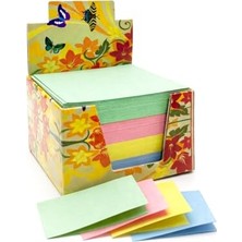 Frefly Store 8x8 cm Renkli Not Kağıdı 250 Yaprak – Yapışkansız Kare Not Blokları Ofis Okul ve Günlük Kullanım Için