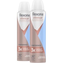 Frefly Store Rexona Clinical Protection Kadın Sprey Deodorant Confidence 96 Saat Koruma 150 ml X2