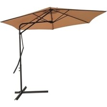 Frefly Store Rden Yandan Kollu Şemsiye Bahçe Şemsiyesi Teras Şemsiyesi 290 cm Çap