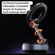 Frefly Store Yeni Ultra Vakum Vantuzlu Güçlü Manyetik Magsafe Uyumlu 360 Derece Ayarlanabilir Araç Içi Masaüstü Telefon Tutucu