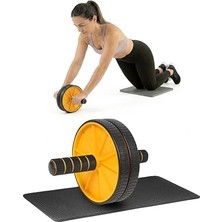 Frefly Store Fitness Karın Egzersiz Aleti Ab Roller 2x Tekerlekli Mekik Ev Spor Incelme Kas Yapma Aleti S309
