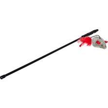 Frefly Store Kedi Oltası Sesli Fareli 65 cm