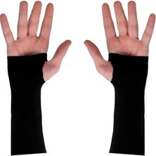 Frefly Store Voleybol Elliği 1 Çift Likralı Sporcu Elliği Voleybol Kolluğu Parmaklı Likralı Ellik 1 Çift Siyah S