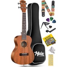 Frefly Store Midex TN-26MC Case Hakiki Ağaç Tenör Ukulele