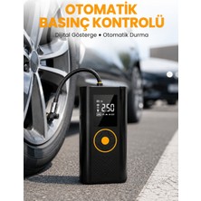 Arenes Otomatik Duran Dijital Hava Pompası Kompakt ve Taşınabilir Tasarım Yeni Nesil - Lisinya