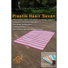 Frefly Store Katlanabilir Plaj Kamp Piknik Bahçe Balkon Teras Hasır Mat Savan Karavan Halısı Kilim Gri 150 x 210