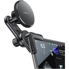 Frefly Store Hepu HP-A38 Magsafe Araç Içi Telefon Tutucu - Tesla/merkezi Ekran Uyumlu, 360 Dönebilir Güçlü Mıknatıslı