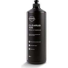 Frefly Store Nasiol Clearub 305 Araç Orta Çizik Giderici Pasta Cila-1 Kg-Boya Koruma Parlatma Wax, Detailing, Güçlü Çizik Alıcı Araç Pasta Cila, Boya Koruyucu ve Parlatıcı Oto Polisaj