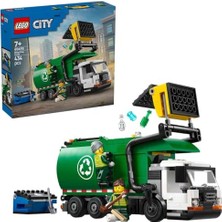 Frefly Store LEGO City Geri Dönüşüm Kamyonu 60495-2 Minifigürlü Oyuncak Araç Oyun Seti (434 Parça)