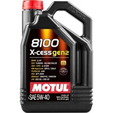 Frefly Store 8100 X-Cess Gen2 5W-40 5 Lt Motor Yağı