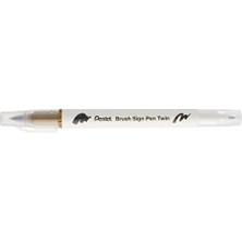 Frefly Store Brush Sing Pen Twin Çift Taraflı Fırça Uçlu Kalem Toprak