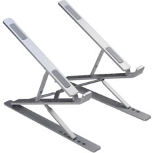 Frefly Store Çift Katlı Ayarlanabilir Laptop Stand Katlanabilir Alüminyum Tablet Notebook Stand Dizüstü Bilgisayar Standı
