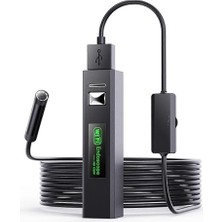 Frefly Store Invicta Wifi Yılan Kamera, Su Geçirmez Endoskop, 1200P Çözünürlük, 10 Metre Sert Kablo, Ayarlanabilir LED Işık, Otomotiv Bakımı ve Arkeolojik Tespit