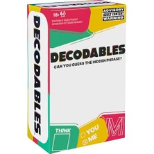 Frefly Store Decodables - Histerik Bir Yetişkin Partisi Oyunu, Bekarlığa Veda Partileri, Kolej, Doğum Günleri ve Daha Fazlası Için Gizli Ifade Kartı Oyunu, 18+ Yaşlar Için