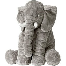 Frefly Store Halley Pof Uyku Arkadaşım Peluş Fil 65 Cm, Gri