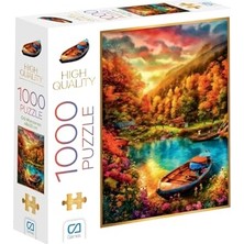 Frefly Store Göl Manzarası 1000 Parça 2,2mm Kalınlık 48X68CM Profesyonel Hobi Puzzle Yapboz Serisi