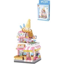 Frefly Store Loz Micro Block Serisi Dondurma Dükkanı 400 Parça Oyuncak Yapım Seti FFLZ-8813