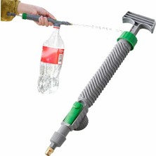 Frefly Store Kyrotech El Tipi Basınçlı Püskürtücü, Tüm Standart Pet Şişelere Uyumlu, Ayarlanabilir Nozullu Manuel Hava Pompası, Yüksek Basınçlı Bahçe, Çim ve Bitki Sulama Spreyi, 29 x 6 cm